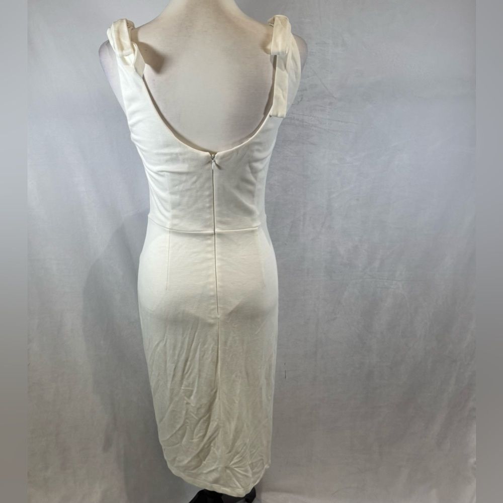 Venus white grommet tie midi dress size small - Picture 8 of 10